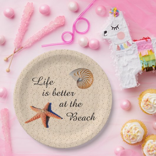 Beter bij het strand Paper Bord (Feest)