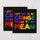 Beter Cringe dan Mean zijn Kaart (Voorkant / Achterkant)
