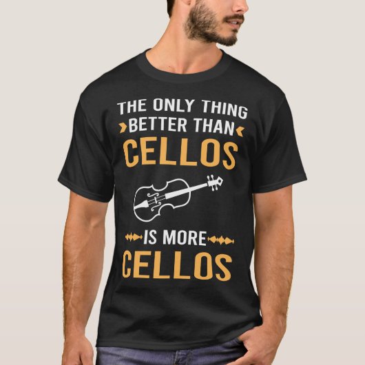 Beter dan cellist op Cello T-shirt (Voorkant)