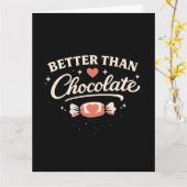 Beter Dan Chocolade Valentijn Kaart (Gele Bloem)