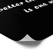 Beter dan duizend holle woorden Poster (Hoek)
