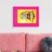 Beter dan een cuckoo klok? Een gewikkeld canvas. Canvas Afdruk (Insitu (Woonkamer))