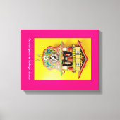 Beter dan een cuckoo klok? Een gewikkeld canvas. Canvas Afdruk (Voorkant)