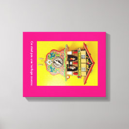 Beter dan een cuckoo klok? Een gewikkeld canvas. Canvas Afdruk