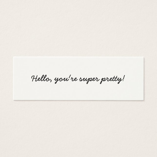 Beter dan een kattengesprek mini visitekaartjes (Voorkant)