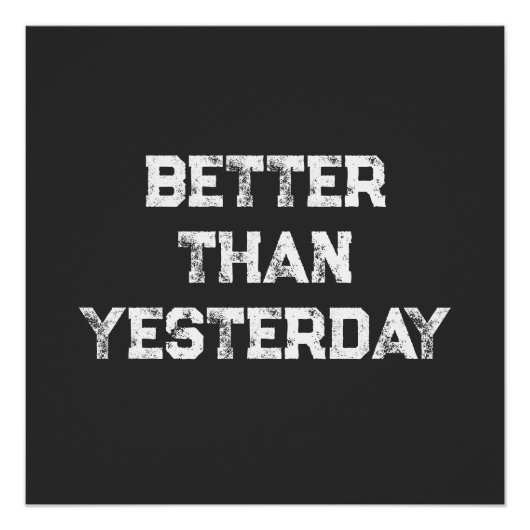 Beter dan gisteren perfect poster (Voorkant)