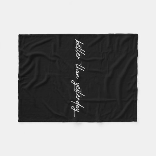 Beter dan gisteren trainingscursus die past bij fleece deken (Voorkant (Horizontaal))