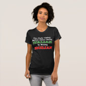 Beter dan Italiaans Siciliaans (OP DARK) T-shirt (Voorkant volledig)