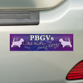 Beter dan Kinder PBGV Bumpersticker (Op auto)