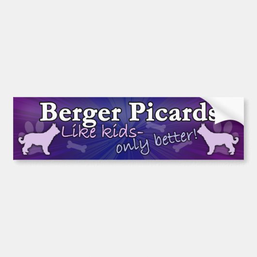 Beter dan Kinderen Berger Picard Bumpersticker (Voorkant)
