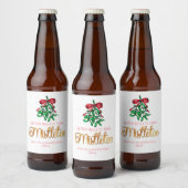 Beter dan Mistletoe, grappige vakantie Bier Etiket (Flessen)