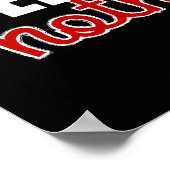 "Beter dan niets" afdrukken Poster (Hoek)