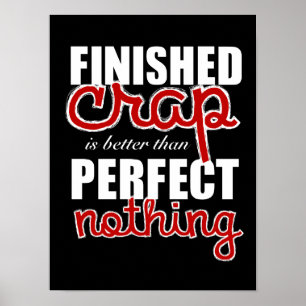 "Beter dan niets" afdrukken Poster