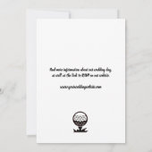 "beter dan par" Golf-themed Wedding Invitations Kaart (Achterkant)