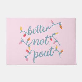 Beter dan Pout Cute Pink kerst Deurmat
