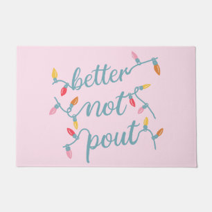 Beter dan Pout Cute Pink kerst Deurmat