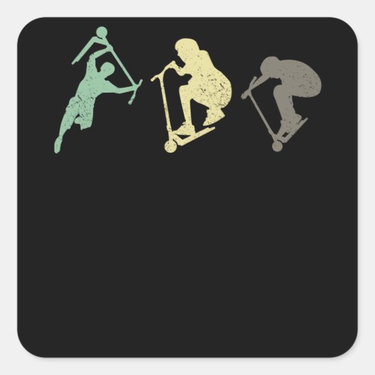 Beter dan skateboards vierkante sticker (Voorkant)