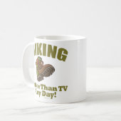 Beter dan tv - wandelend koffiemok (Voorkant links)