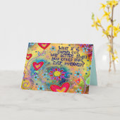 "Beter dan verwacht"-inspiratie Kaart (Gele Bloem)