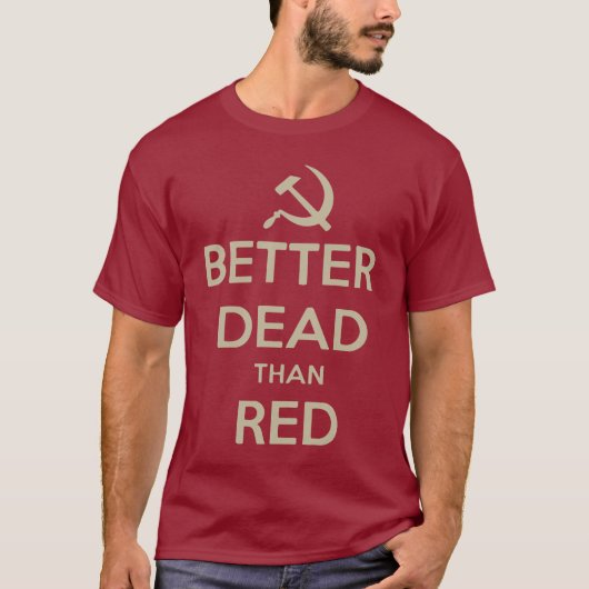 BETER DODEN DAN ROOD T-SHIRT (Voorkant)