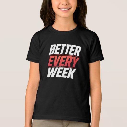BETER ELKE WEEK Tri-Blend SHIRT (Voorkant)