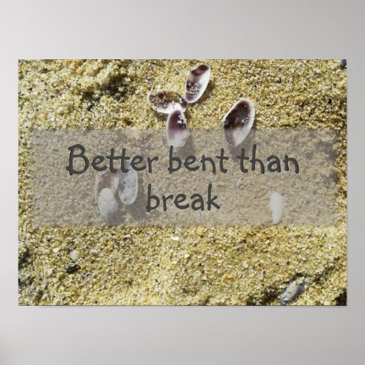 Beter gebogen dan het poster van het gezegde doorb (Voorkant)