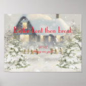 Beter gebogen dan wensen nieuw jaar poster (Voorkant)