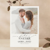 Beter gecombineerd zwart & wit 4 Foto-Verloving Kaart