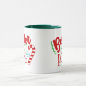 Beter geen kerstfeestdag, mok van woordkunst (Midden)