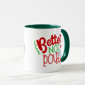 Beter geen kerstfeestdag, mok van woordkunst (Voorkant rechts)