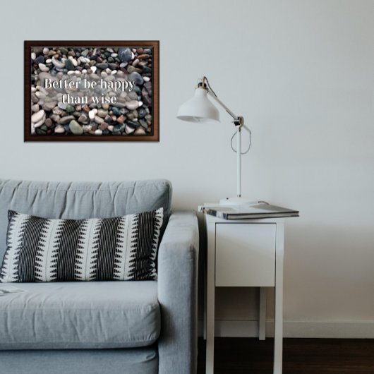 Beter gelukkig zijn dan verstandig motivatie poste poster