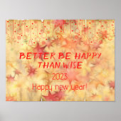 Beter gelukkig zijn dan verstandig poster van het  (Voorkant)