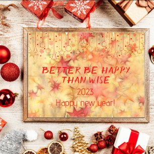 Beter gelukkig zijn dan verstandig poster van het 