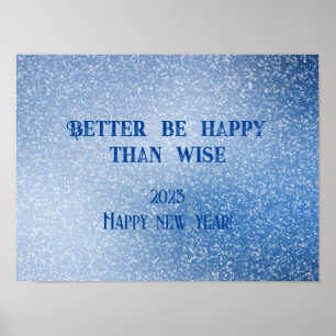 Beter gelukkig zijn dan verstandig poster van het 