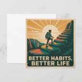 Beter gewoontes, beter leven kaart (Voorkant / Achterkant)