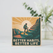 Beter gewoontes, beter leven kaart (Staand voorkant)