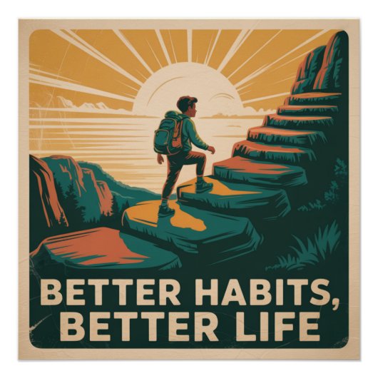 Beter gewoontes, beter leven perfect poster (Voorkant)