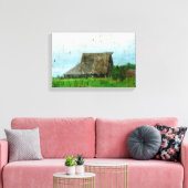 Beter gezien in zwart-wit canvas afdruk (Insitu (Woonkamer))