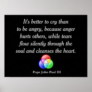 Beter huilen-- kunstposter poster