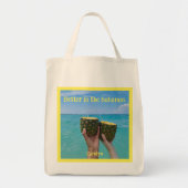 Beter in de Bahama's, jouw naam, ananasslente Tote Bag (Voorkant)