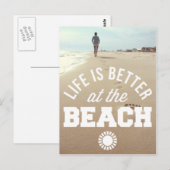 Beter in het strand briefkaart (Voorkant / Achterkant)