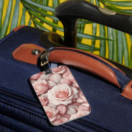 Beter in Roze Rozen Bagagelabel