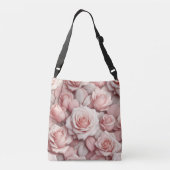 Beter in Roze Rozen Crossbody Tas (Achterkant)