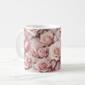Beter in Roze Rozen Koffiemok (Voorkant links)