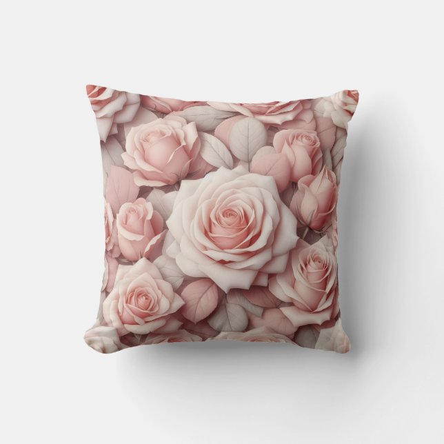Beter in Roze Rozen Kussen (Voorkant)