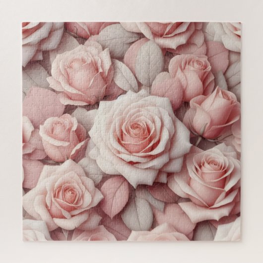 Beter in Roze Rozen Legpuzzel (Verticaal)