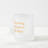 Beter in Teenslippers Matglas Koffiemok (Voorkant links)