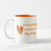 Beter in Teenslippers Tweekleurige Koffiemok (Links)