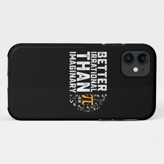 Beter irrationeel dan denkbeeldige PI-dag Wiskunde Case-Mate iPhone Case (Achterkant (horizontaal))