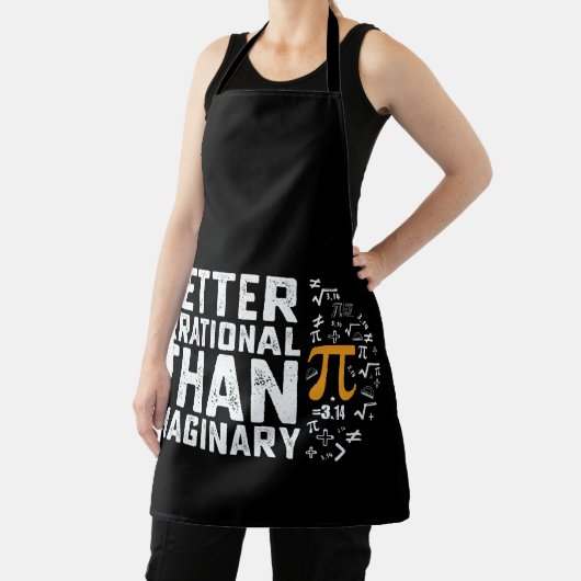 Beter irrationeel dan denkbeeldige PI-dag Wiskunde Schort (Insitu)